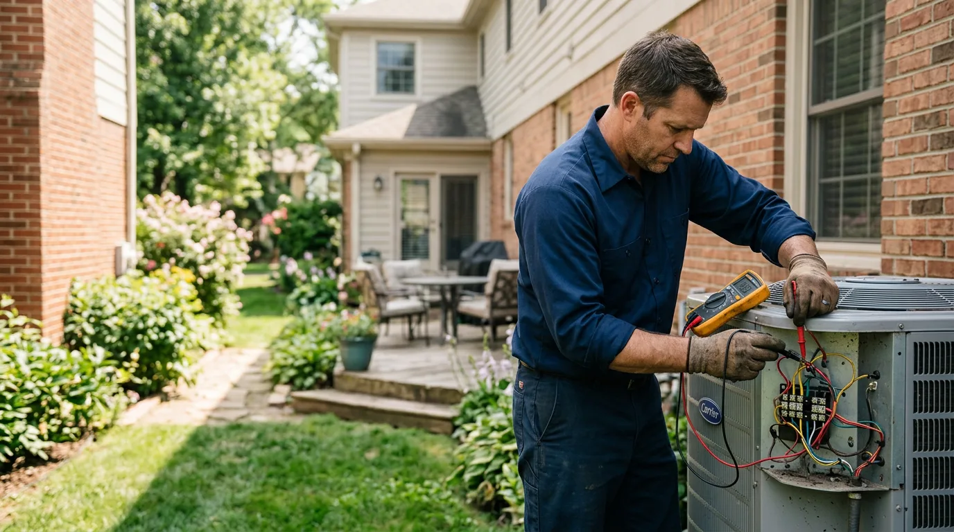 HVAC technician working near Maplewood, NJ